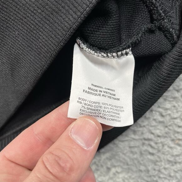 NIKE GOLF SWEATER VEST MENS 2XL BLACK RIBBED HEM POLYESTER SPANDEX STRETCH - Picture 5 of 10